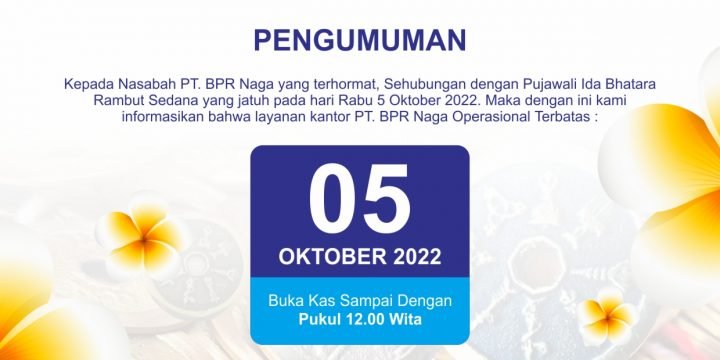 Pengumuman Pujawali Betara Rambut Sedana