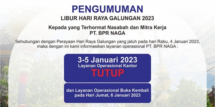 Pengumuman Hari Raya Galungan