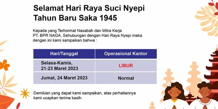 Pengumuman Hari Raya Nyepi
