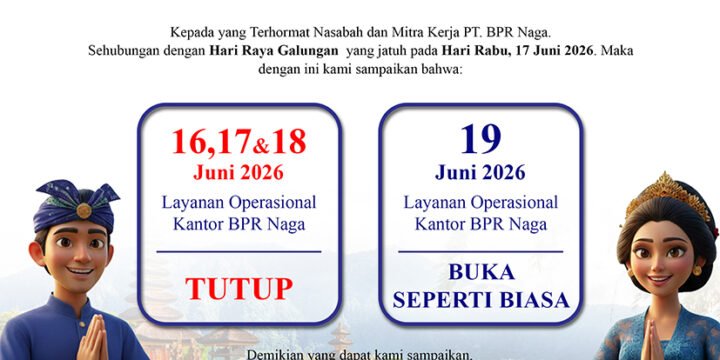 📢 Pengumuman Operasional BPR NAGA